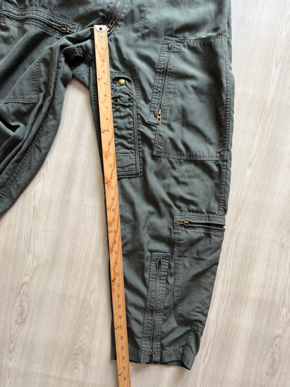 Vintage USAF Sage Green CWU-27/P Summer Flyer's Coveralls Air Force Sz 42 Short - Picture 8 of 13